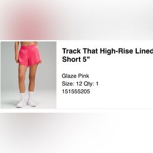 Lululemon track that 5” HR short